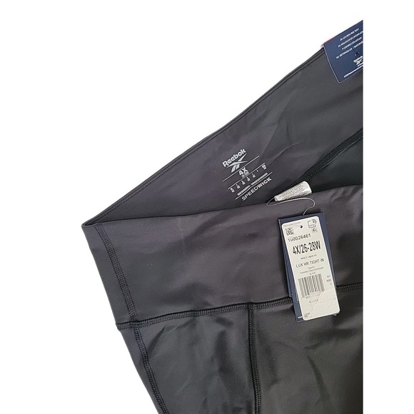 Reebok Plus Size Lux High Rise Tight Leggings Women 4X‎ black (26-28)  Pull On - Picture 1 of 7